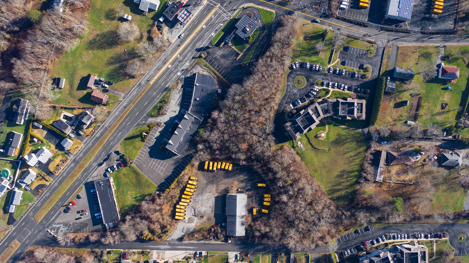 30 Borden Street Westport MA — 4.9 acre mixed-use development parcel aerial view